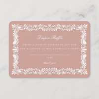 Tile rose Talavera Tile Diaper Raffle Invitation I