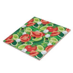 Tile Trivet-Vegetables