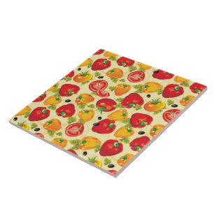 Tile Trivet-Vegetables