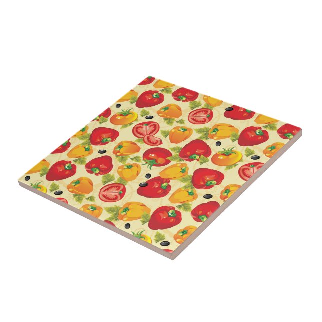 Tile Trivet-Vegetables (Side)
