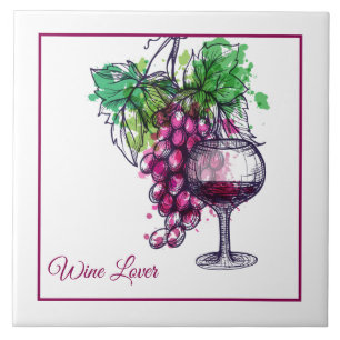 Tile Trivet-Wine Lover