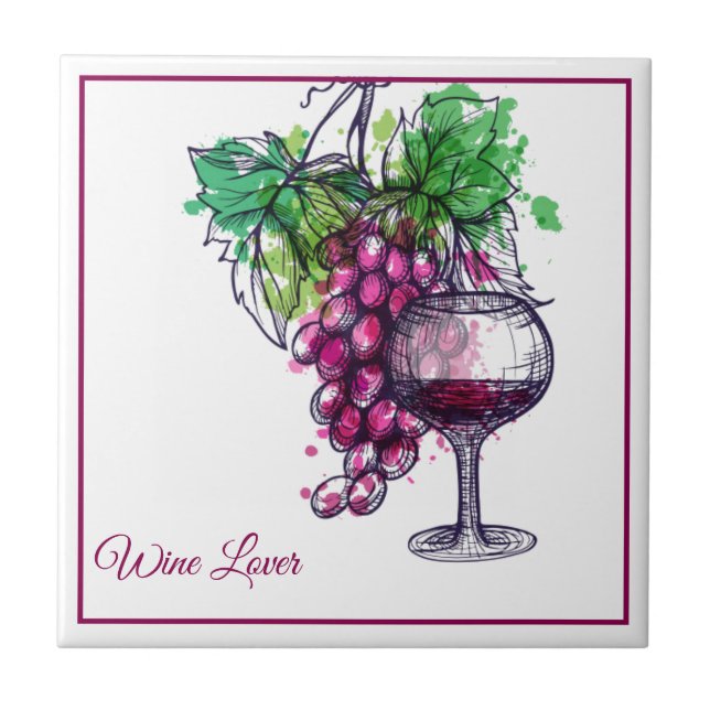 Tile Trivet-Wine Lover (Front)