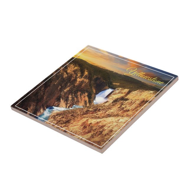 Tile Trivet-Yellowstone Falls (Side)