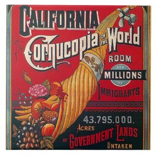 Tile Vintage California Immigrants & Opportunity