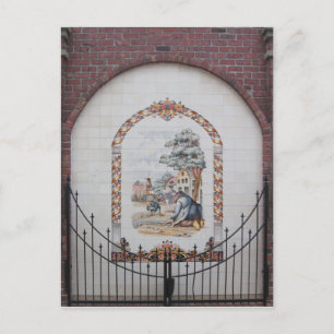 Tile Wall Painting, Pella, Iowa Postcard