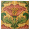 Tile with 1906-7 Arts and Crafts wallpaper design