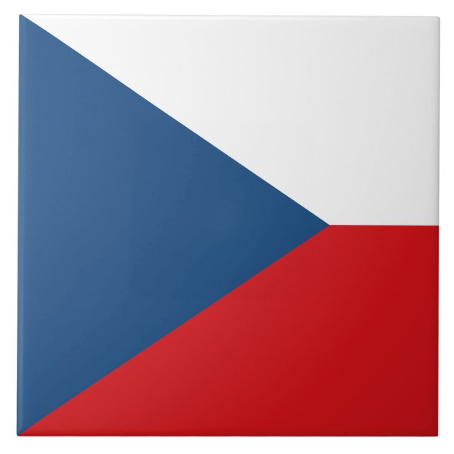 Tile with flag of Czechia (Front)