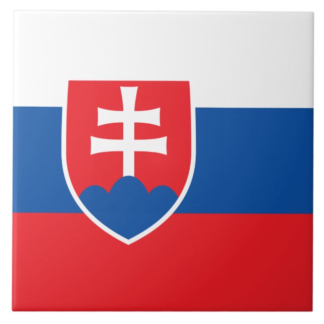 Tile with flag of Slovakia (Front)