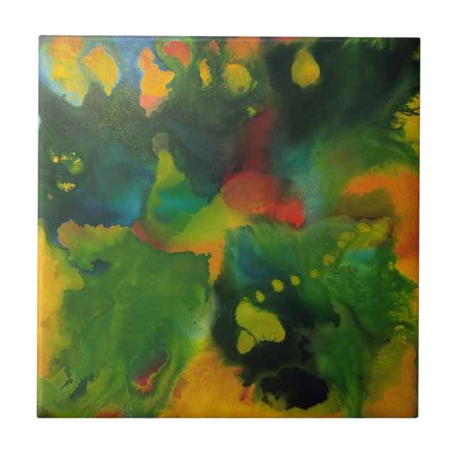 Tile with Johnson Abstract Artwork (Front)