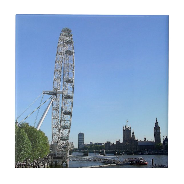 Tile with London Eye Ferris Wheel (Front)