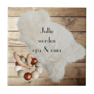 Tile with text "You will be Grandpa & Grandma"