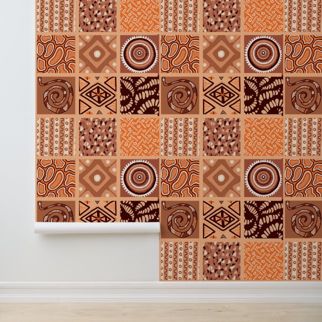 tiled African style themed  Wallpaper (Application)