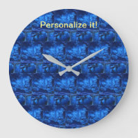 Tiled and mirrored psychedelic blues design