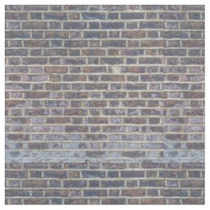 Tiled Brick Wall Urban Texture Pattern Fabric