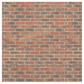 Tiled Brick Wall Urban Texture Pattern Fabric