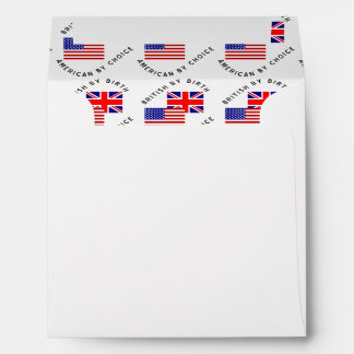 Tiled British by Birth American by Choice  Envelopes