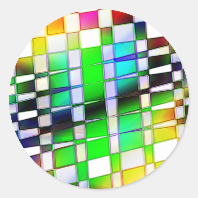 Tiled Classic Round Sticker (Front)