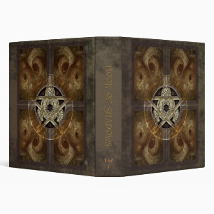 Tiled Fractal Pentacle Book of Shadows 1.5" Binder