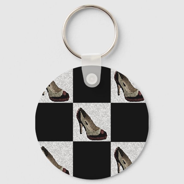 Tiled Heels Keychain (Front)