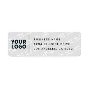 Tiled Logo Pattern Modern Return Address