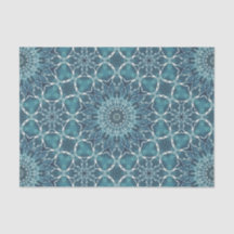 Tiled Ocean Blue All Occasion Tissue Paper