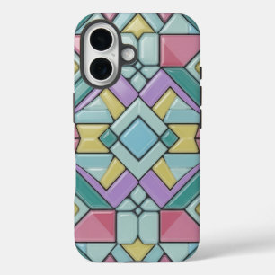 tiled pastel iPhone 16 case