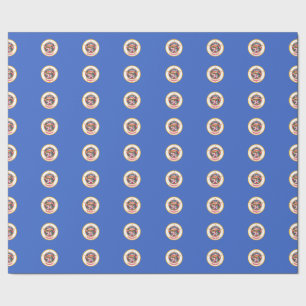 Tiled Pattern Ensign Of Minnesota Wrapping Paper