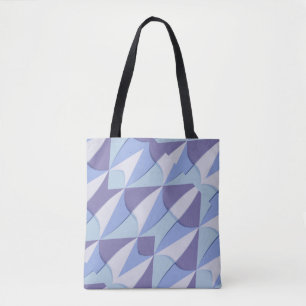 tiled pattern tote bag