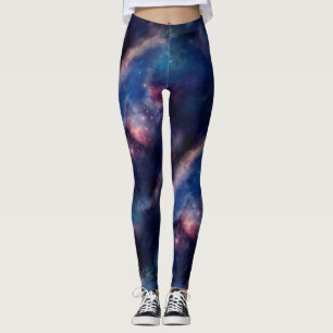 Tiled Purple Galaxy Leggings