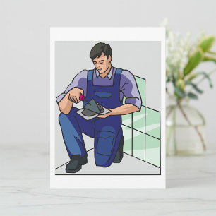 Tiler At Work Invitation