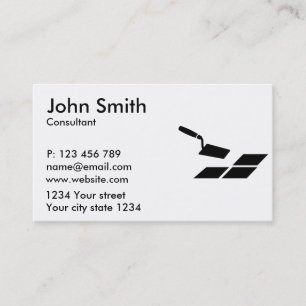 Tiler trowel business card