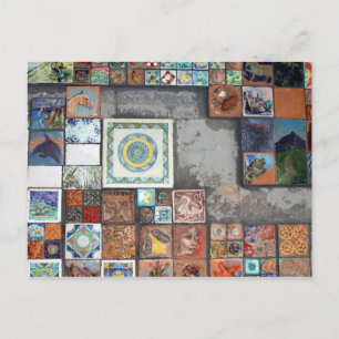tiles cinque terre postcard
