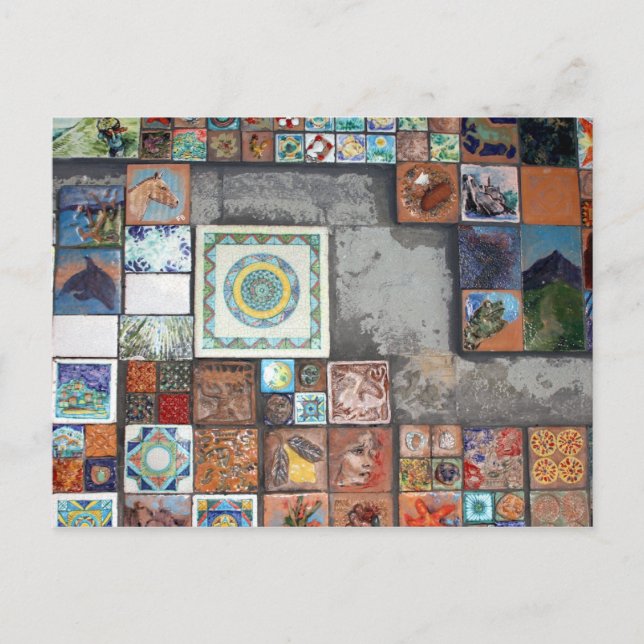 tiles cinque terre postcard (Front)
