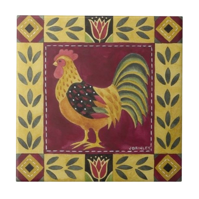 Tiles - Farmhouse Rooster Design 2 (Front)