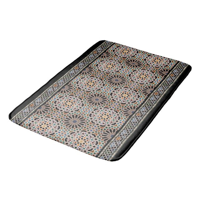Tiles of the Alhambra Bath Mat (Angled)