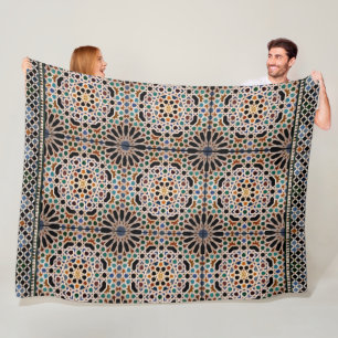 Tiles of the Alhambra Fleece Blanket