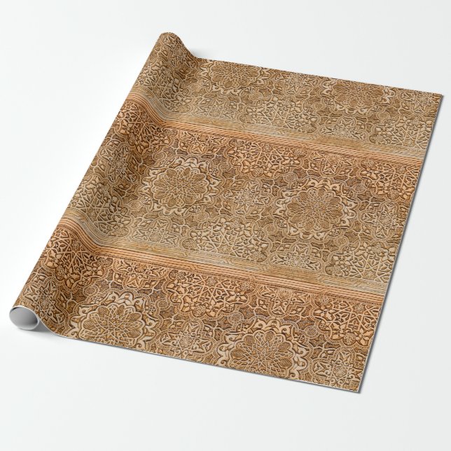 Tiles of the Alhambra Wrapping Paper (Unrolled)