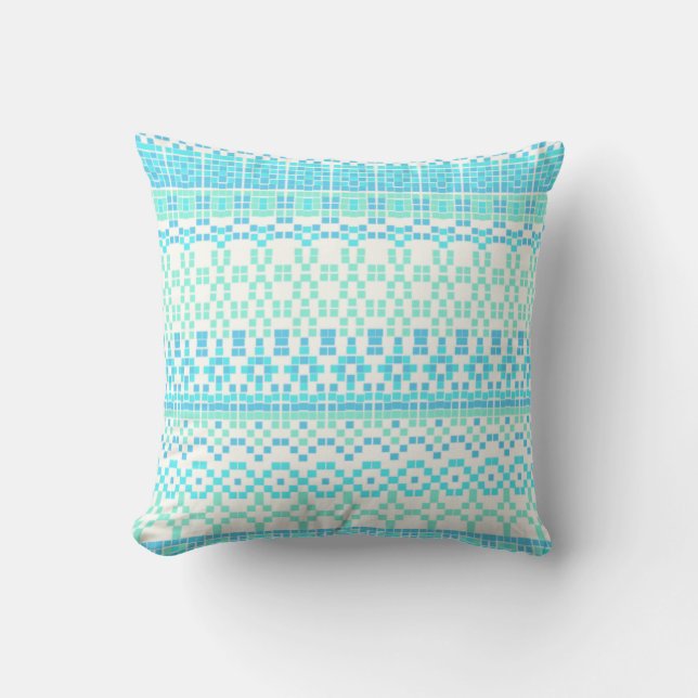 Tiles Throw Pillow (Front)