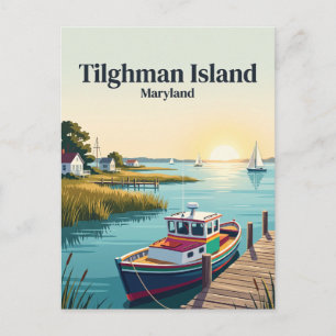Tilghman Island Maryland Postcard