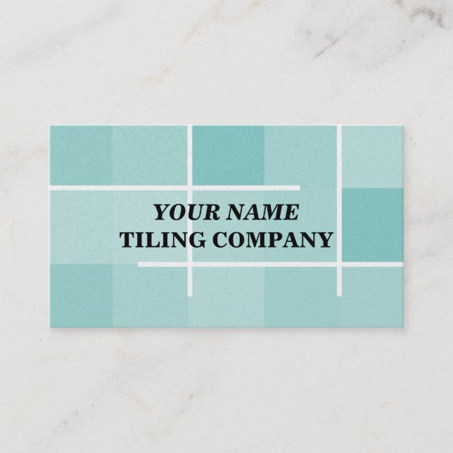 Tiling business card template for tilers (Front)
