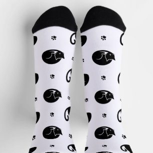 Tiling Cats Pattern Crew Socks – Adorable cats