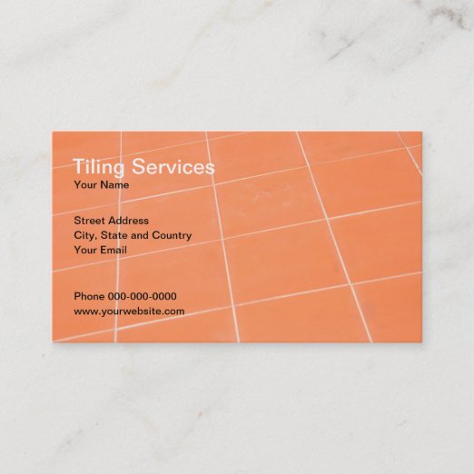 Ceramic Tile Business Cards & Profile Cards Zazzle CA
