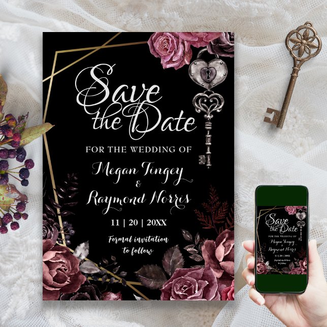 Till Death | Black Gothic Elegant Save The Date (Creator Uploaded)
