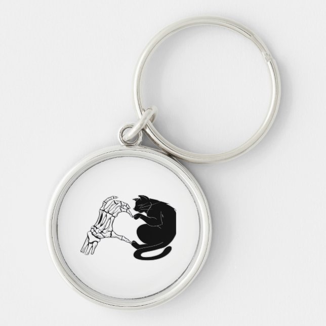 Till Death Cats Do Us Part Classic Keychain (Front)