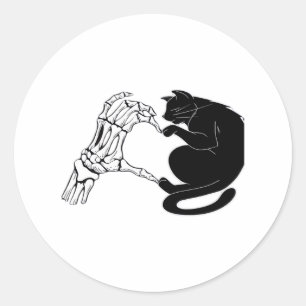 Till Death Cats Do Us Part Classic Round Sticker