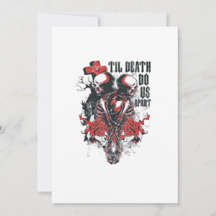 Till Death Do Us Apart Classic Holiday Card