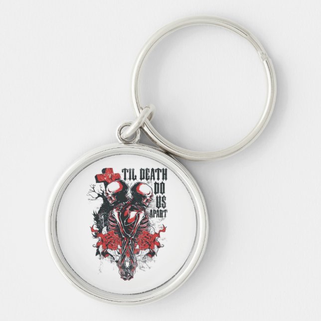 Till Death Do Us Apart Classic Keychain (Front)