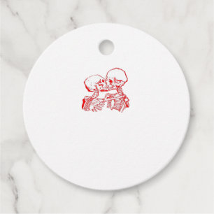 Till Death Do Us Apart (Red Transparent) Favour Tags