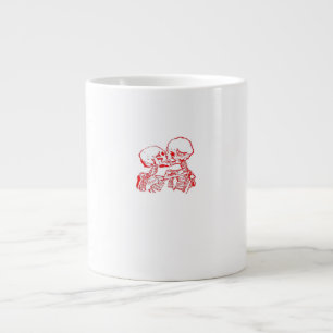 Till Death Do Us Apart (Red Transparent) Large Coffee Mug