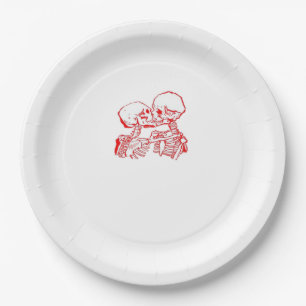 Till Death Do Us Apart (Red Transparent) Paper Plate
